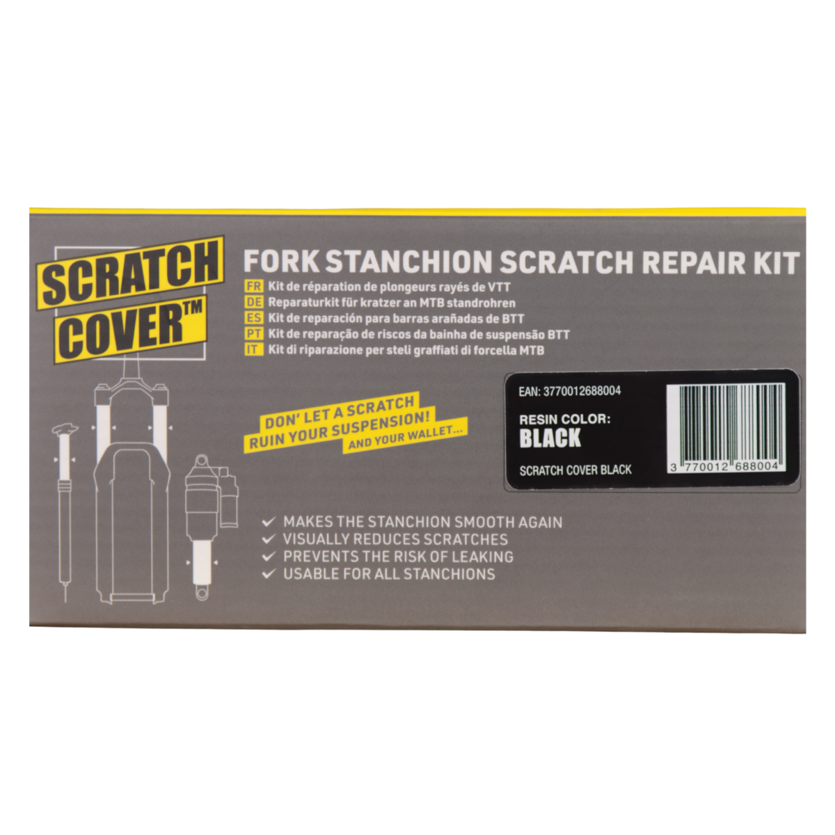Scratch Cover fork stanchion repair kit